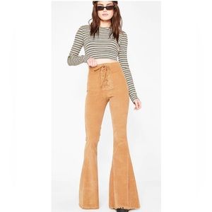 Show Me Your Mumu Cam Cam Lace Up Corduroy Bells